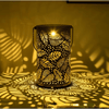 Hanging Solar Leaf Pattern Lantern - Mega Cart