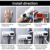 Intelligent Wall-Mounted Toothbrush Steriliser with UV & Solar Charging - Mega Cart