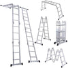 Heavy Duty Aluminium Multi Purpose Folding Ladder - Mega Cart