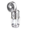 Solar Powered Lantern with Cooling Fan for Camping