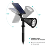 LED Solar Spotlight With Ground Spike - Mega Cart