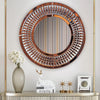 PrimeNest Elegant Crystal Teardrop Round Mirror - Stylish Home Decor - Mega Cart