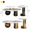 PrimeNest - Stylish Marble Top Coffee Table Duo for Living Room - Mega Cart