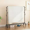 Multi-Function Clothing Rail with Shoe Rack and Side Hooks - Mega Cart