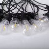 Outdoor 10 Piece LED Bulb String Lights - Solar Powered, Warm White - Mega Cart
