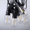 Outdoor 10 Piece LED Bulb String Lights - Solar Powered, Warm White - Mega Cart