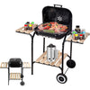 Outdoor Smoker Grill with Side Tables - Mega Cart