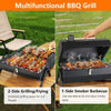 Portable BBQ Grill with Smoker for Outdoor Cooking - Mega Cart