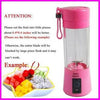Portable Rechargeable Juice Blender with Built-In Power Bank - Mega Cart