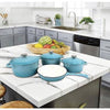 Premium 7 Piece Enamel Cast Iron Cookware Set for All Heat Sources - Mega Cart