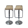 PrimeNest Bamboo Low Back Bar Stool - Modern Design - Mega Cart