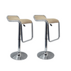 PrimeNest Bamboo Low Back Bar Stool - Modern Design - Mega Cart