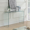 PrimeNest - Clear Glass Narrow Console Table - Mega Cart