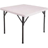 PrimeNest - Compact Square Plastic Folding Table for Indoor/Outdoor - Mega Cart