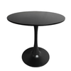 PrimeNest - Ebony Round Dining Table - Mega Cart