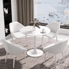 PrimeNest - Ebony Round Dining Table - Mega Cart