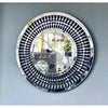 PrimeNest Elegant Crystal Teardrop Round Mirror - Stylish Home Decor - Mega Cart