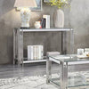 PrimeNest Elegant Flora Side Console Table with Gold Accents - Mega Cart