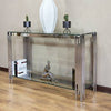 PrimeNest Elegant Flora Side Console Table with Gold Accents - Mega Cart