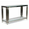 PrimeNest Elegant Flora Side Console Table with Gold Accents - Mega Cart