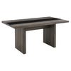 PrimeNest Elegant Lake Dining Table with Glass Inlay - Mega Cart