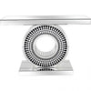 PrimeNest - Glam Teardrop Console Table - Mirrored Finish with Crystals - Mega Cart