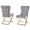 PrimeNest Layla Velvet Button-Back Dining Chairs - Elegant & Versatile - Mega Cart