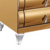 PrimeNest - Luxe Gold Mirrored Pedestal - Mega Cart