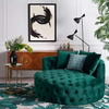 PrimeNest - Luxe Round Velvet Leisure Chair - Mega Cart