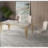 PrimeNest - Luxurious Marbelle Dining Table with Marble Top - Mega Cart