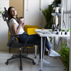 PrimeNest - Mesh Adjustable Height Office Chair With Headrest - Mega Cart