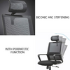 PrimeNest - Mesh Adjustable Height Office Chair With Headrest - Mega Cart