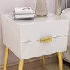 PrimeNest - Modern Bedside Table With 2 Drawers - Mega Cart