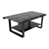 PrimeNest Modern Black Coffee Table with Storage - Risque Design - Mega Cart