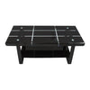 PrimeNest Modern Black Coffee Table with Storage - Risque Design - Mega Cart