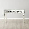 PrimeNest - Modern Geometric Mirror Console Table - Silver & Gold Options - Mega Cart