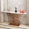 PrimeNest - Modern Gold Console Table - Mega Cart