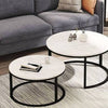 PrimeNest - Modern Nested Coffee Table Set of 2 - Space-Saving Design - Mega Cart