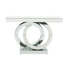 PrimeNest Modern Silver Console Table - Sleek & Elegant Design - Mega Cart