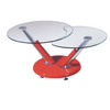 PrimeNest - Modern Swivel Coffee Table with Glass Tops - Mega Cart