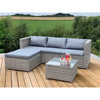 Primenest Nia Outdoor Patio Set with Grey Cushions - Mega Cart