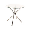 PrimeNest - Round Glass Top Dining Table - Mega Cart