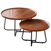 PrimeNest - Round Modern Nesting Coffee Table Set - Mega Cart