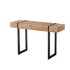 PrimeNest - Rustic Wooden Rectangular Coffee Table with Metal Frame - Mega Cart