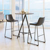 PrimeNest - Set of 5 Smart Leather Barstools - Modern Design - Mega Cart