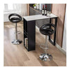 PrimeNest  - Set of 5 Round Acrylic Bar Chairs with Chrome Base - Mega Cart