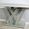 PrimeNest - Silver Elegance Console & Mirror Set - Mega Cart