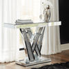 PrimeNest - Silver Elegance Console & Mirror Set - Mega Cart