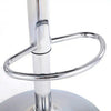 PrimeNest  - Stylish Faux Leather Swivel Stool with Chrome Footrest - Mega Cart