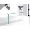 PrimeNest - Transparent Glass Console Accent Table - Mega Cart